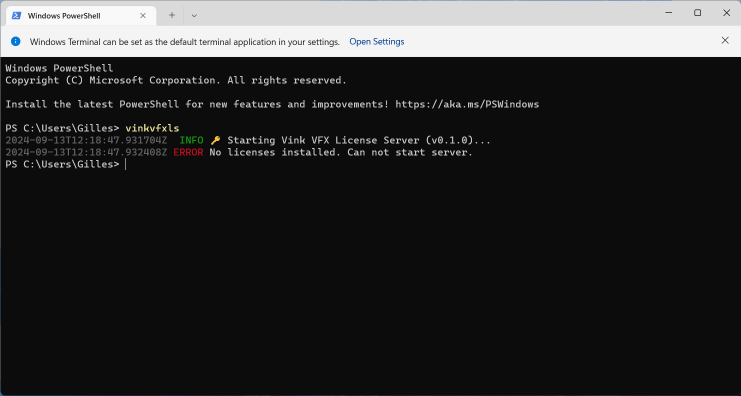 Confirm installation